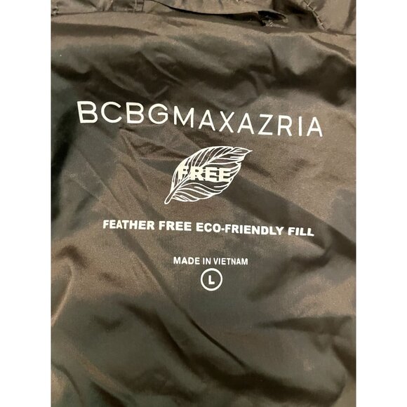 BCBG MAxazria Womens Hooded Quilted Jacket Coat With Zipper & Drawstring - Picture 8 of 11